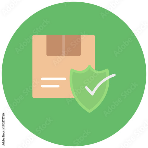 Package Insurance icon vector image. Can be used for Postal Service.
