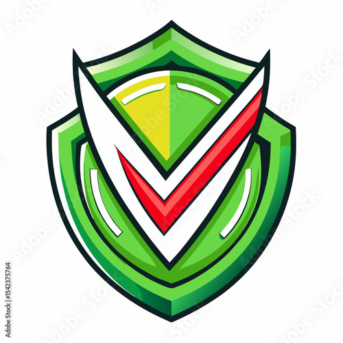 shield with green shield