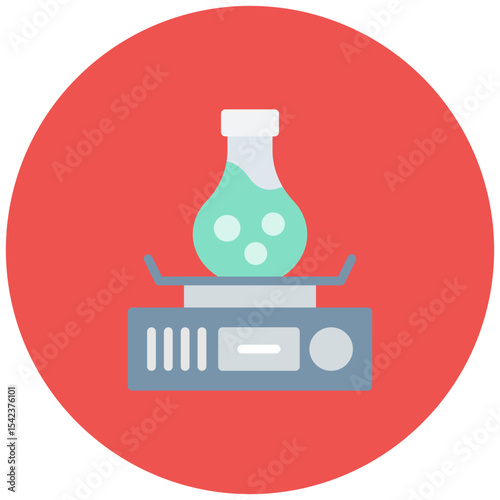 Magnetic Stirrer icon vector image. Can be used for Science.