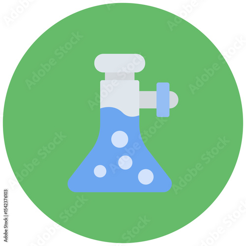 Suction Flask icon vector image. Can be used for Science.