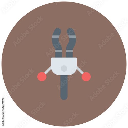 C Clamp icon vector image. Can be used for Science.