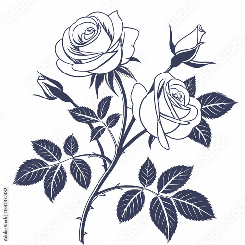 seamless pattern with white lilac flowers