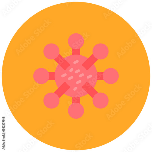 Disease icon vector image. Can be used for Dermatology.