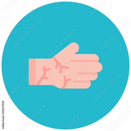 Dry Skin icon vector image. Can be used for Dermatology.