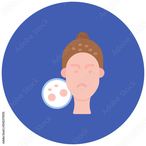 Seborrheic Dermatitis icon vector image. Can be used for Dermatology.