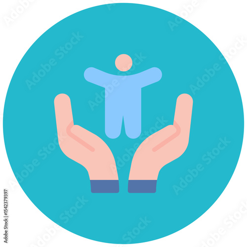 Adult Day Care icon vector image. Can be used for Home Services.