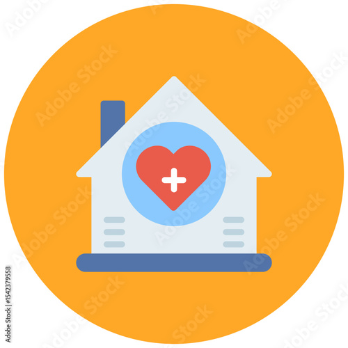 Home Care icon vector image. Can be used for Home Services.
