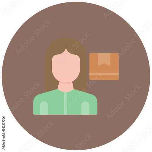 Recipient Woman icon vector image. Can be used for Home Services.