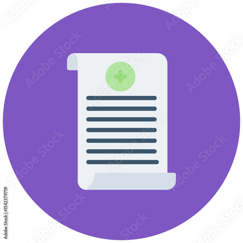 Sick Leave Policy icon vector image. Can be used for Home Services.