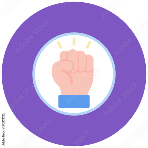Activism icon vector image. Can be used for Human Rights.