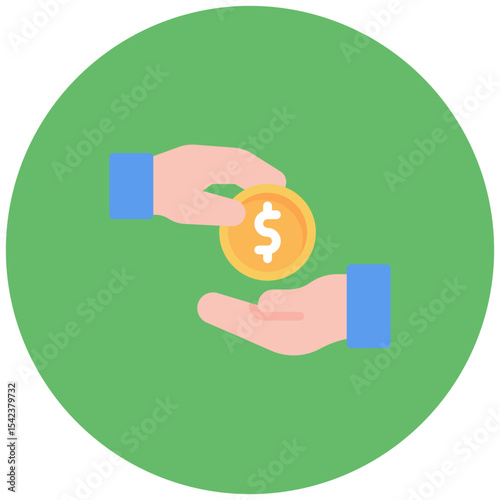 Donation icon vector image. Can be used for Human Rights.