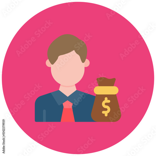 Investor icon vector image. Can be used for Human Rights.