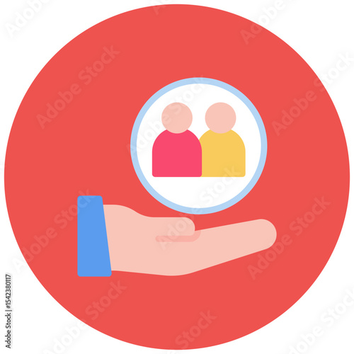 Social Responsibility icon vector image. Can be used for Human Rights.