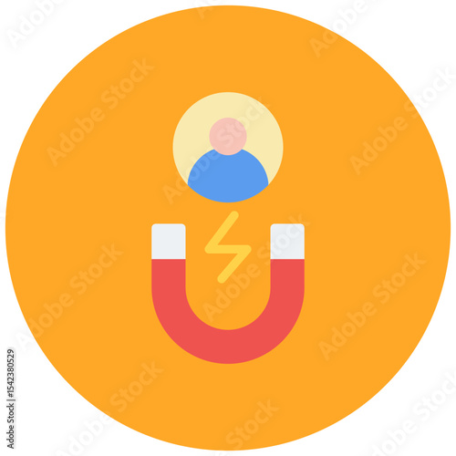 Candidate Attraction icon vector image. Can be used for Human Resource.