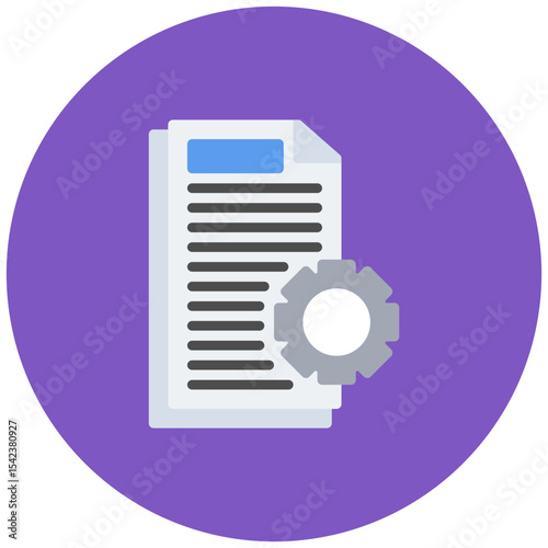 Documents Management icon vector image. Can be used for Human Resource.