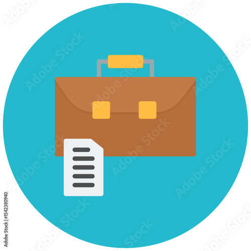 Job icon vector image. Can be used for Human Resource.