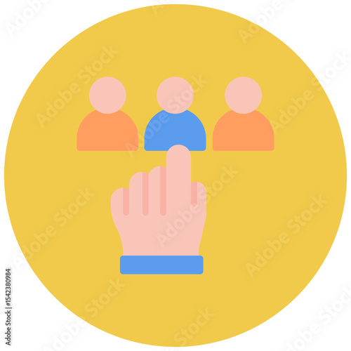 Selection icon vector image. Can be used for Human Resource.