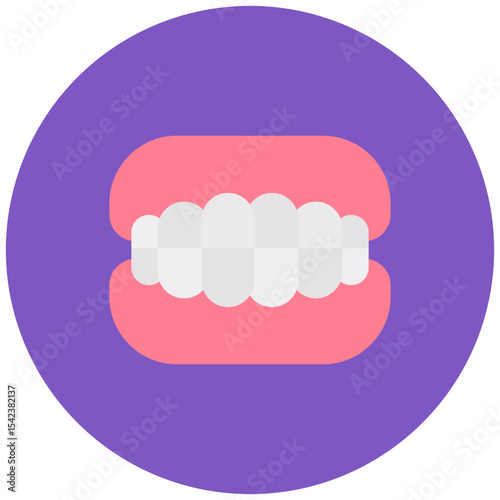 Dentures icon vector image. Can be used for Nursing Home.