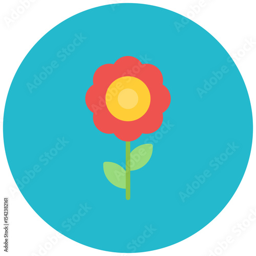 Flower icon vector image. Can be used for Nursing Home.