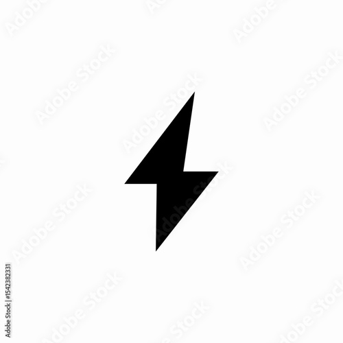electrical power bolt icon sign vector