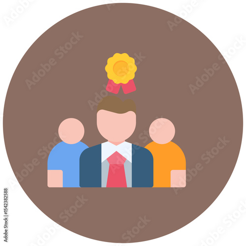 Employee Reward icon vector image. Can be used for Staff Management.
