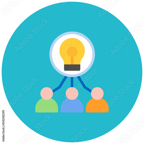 Innovative Employee icon vector image. Can be used for Staff Management.