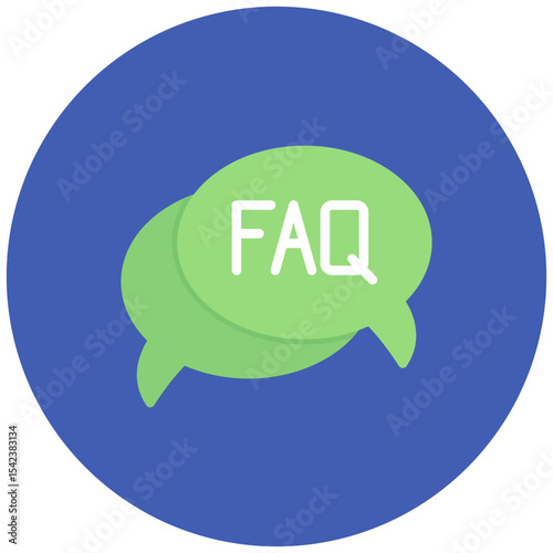FAQ icon vector image. Can be used for Online Store.