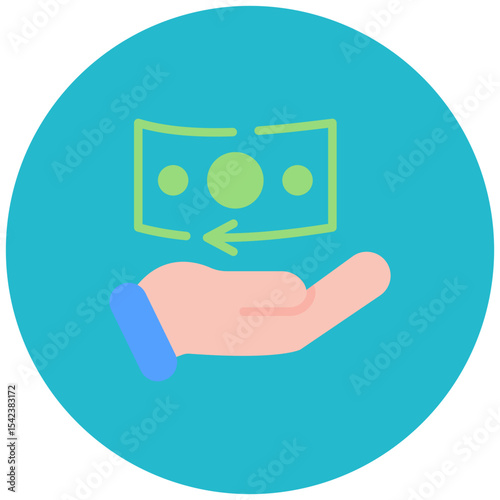 Refund icon vector image. Can be used for Online Store.