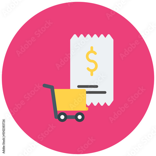 Cart Fees icon vector image. Can be used for Ecommerce Store.