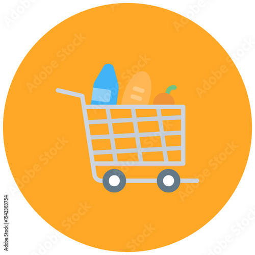 Cart Items icon vector image. Can be used for Ecommerce Store.