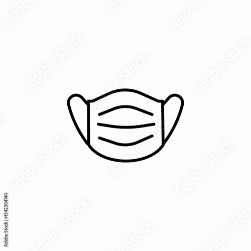 protective face mask icon sign vector