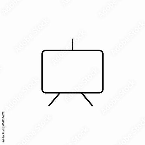 presentation display board icon sign vector