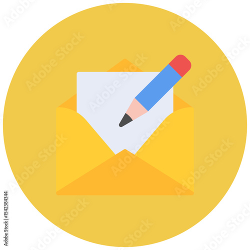 Draft Messages icon vector image. Can be used for Digital Retail.