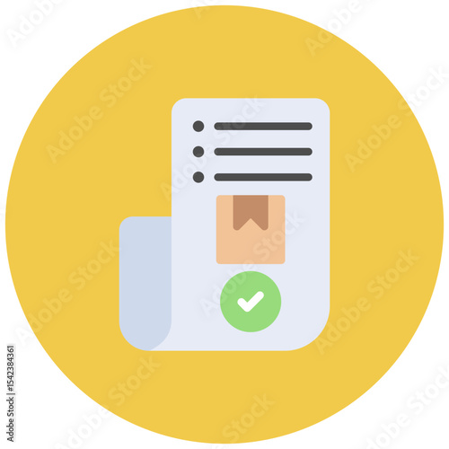 Order Confirmation icon vector image. Can be used for Digital Retail.