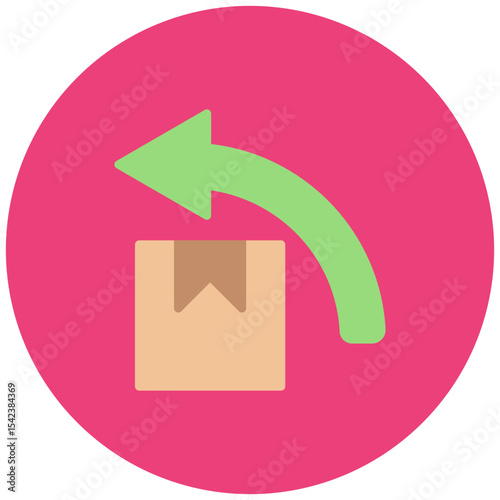 Order Returned icon vector image. Can be used for Digital Retail.