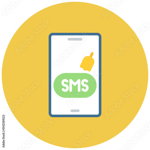 SMS Notifications icon vector image. Can be used for Digital Retail.