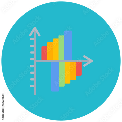 Gantt Chart icon vector image. Can be used for Project Assesment.