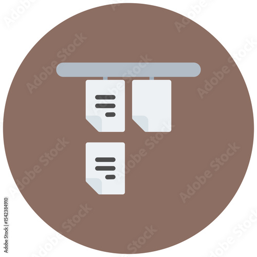 Kanban icon vector image. Can be used for Project Assesment.