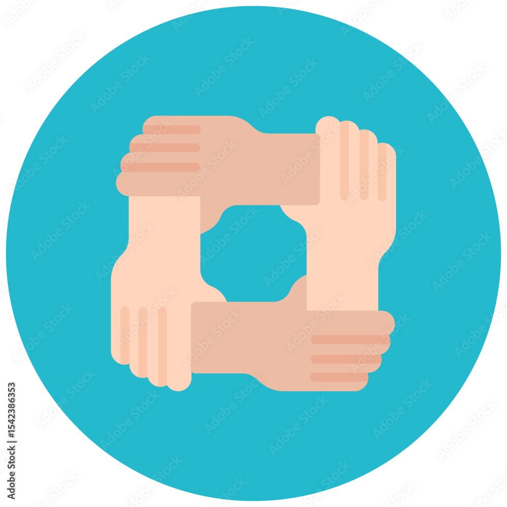 Solidarity icon vector image. Can be used for Charity. Solidarity icon vector image. Can be used for Charity.