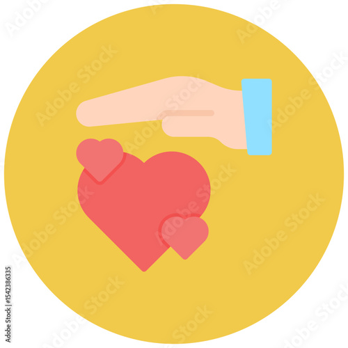 Kindness icon vector image. Can be used for Charity.