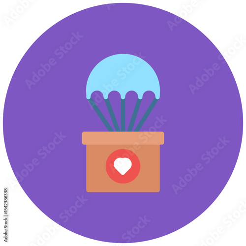Humanitarian Assistance icon vector image. Can be used for Charity.