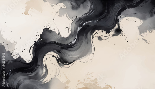 Vector grunge brush strokes texture dynamic brush drawing for wallpaper, paint splatter template, banner, watercolor design.