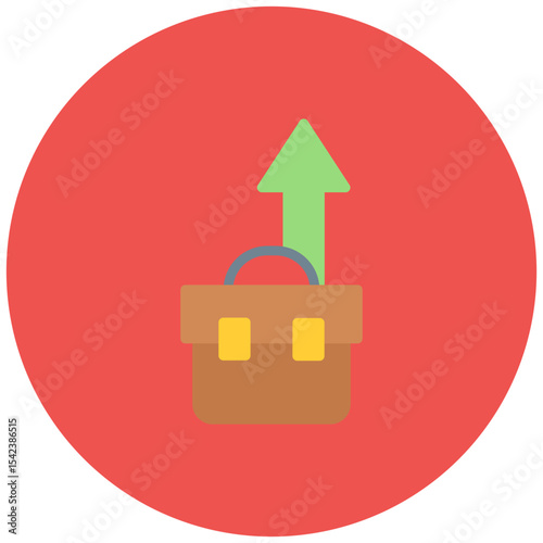 Business Growth icon vector image. Can be used for Survey.