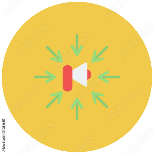 Advertising Impact icon vector image. Can be used for Survey.
