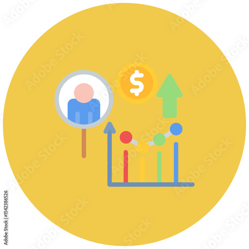 Consumer Behavior icon vector image. Can be used for Survey.