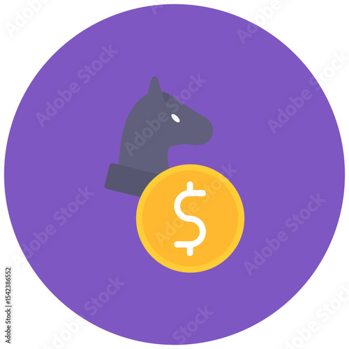 Investment Strategy icon vector image. Can be used for Survey.