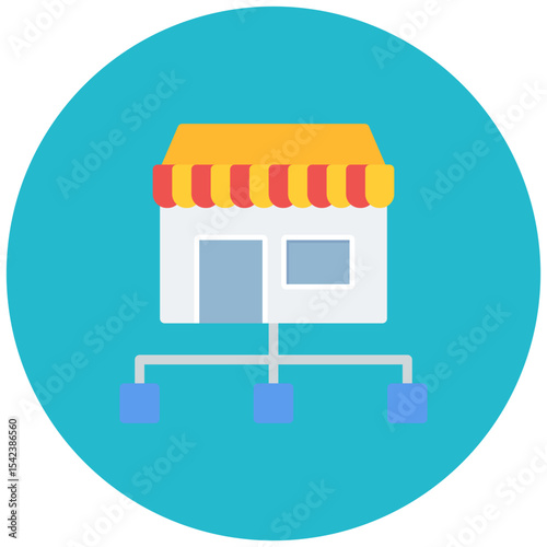 Market Segmentation icon vector image. Can be used for Survey.