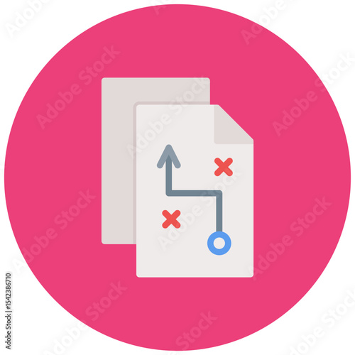 Strategic Planning icon vector image. Can be used for Survey.