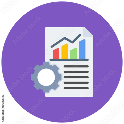 Business Performance icon vector image. Can be used for Business Performance.