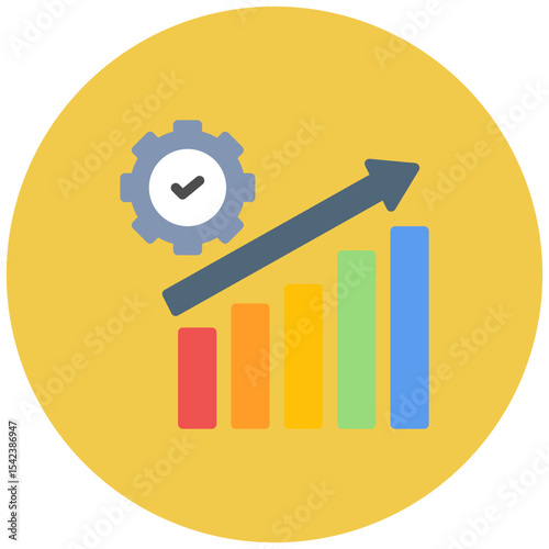 Efficiency icon vector image. Can be used for Business Performance.